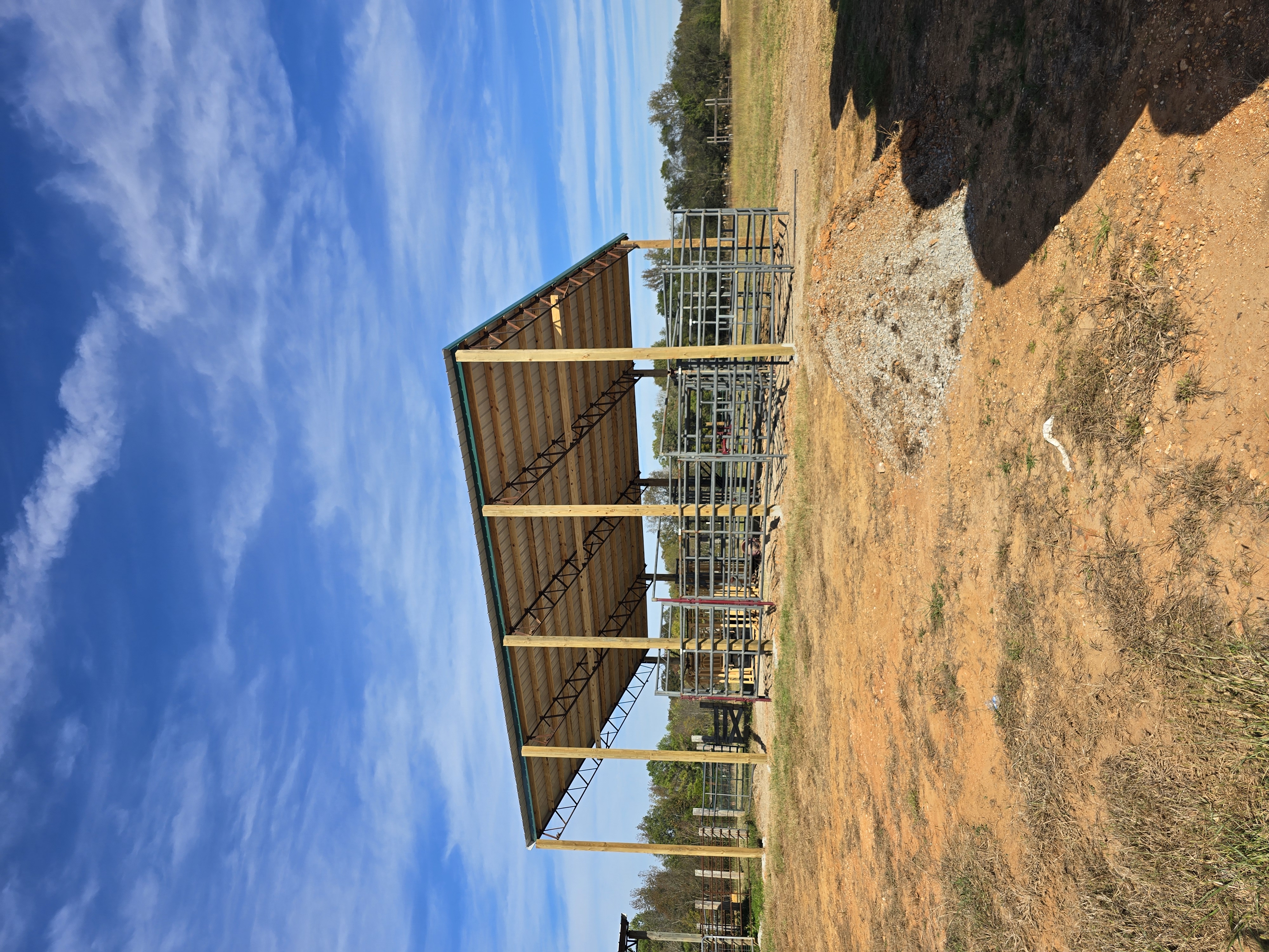 Hay and equipment shed by Advanced Construction Solutions